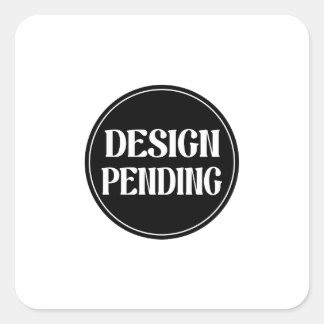 Pegatina Cuadrada Hecho a medida, artístico, elegante