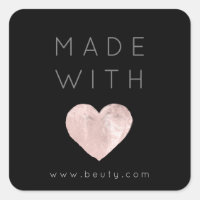 Hecho con amor Corazón Rosa Nombre Web Simplemente