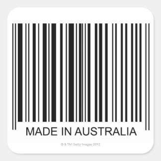Pegatina Cuadrada Hecho en Australia