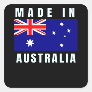 Pegatina Cuadrada hecho en australia