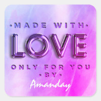 Hecho Sólo Con Amor Por Tu Nombre Pinky Purple