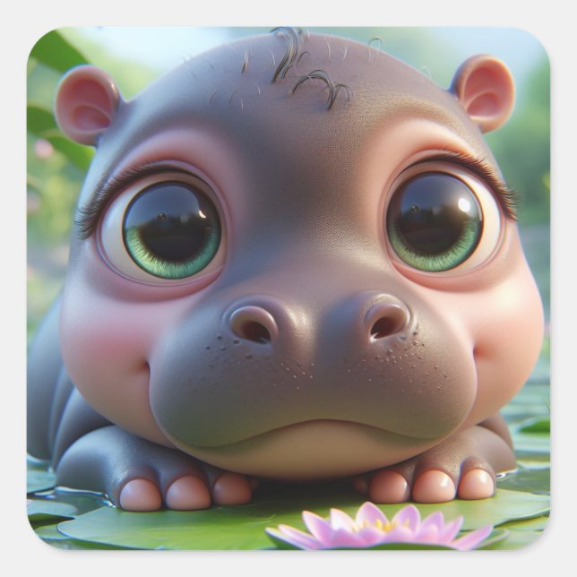 Pegatina Cuadrada "Helen" (Anverso)