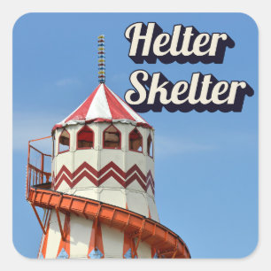 Pegatina Cuadrada Helter Skelter
