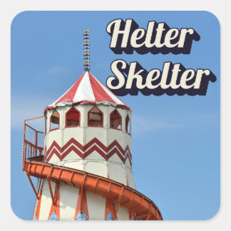 Pegatina Cuadrada Helter Skelter