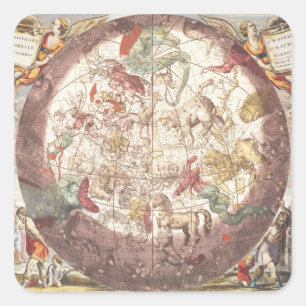 Pegatina Cuadrada Hemisferio Norte, de 'The Celestial'