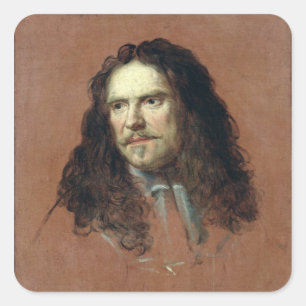 Pegatina Cuadrada Henri de La Tour d'Auvergne 1665-68