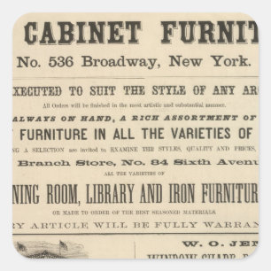 Pegatina Cuadrada Henry Stoney