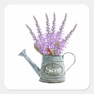 Pegatina Cuadrada Herb Floral Sweet Bunch