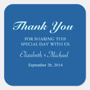 Pegatina Cuadrada Hermosa cosecha azul de la Calla Lily Flor Vintage