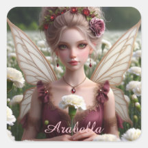 Hermosa hada de enero en Carnations