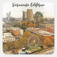 Hermosa vista de Ciudad de Sacramento California