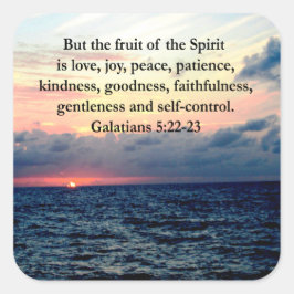 PEGATINA CUADRADA HERMOSAS FRUTAS GALATIANAS DEL ESPÍRITU