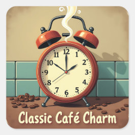 Pegatina Cuadrada Hermosas vibraciones: Colección de Pegatinas de ca