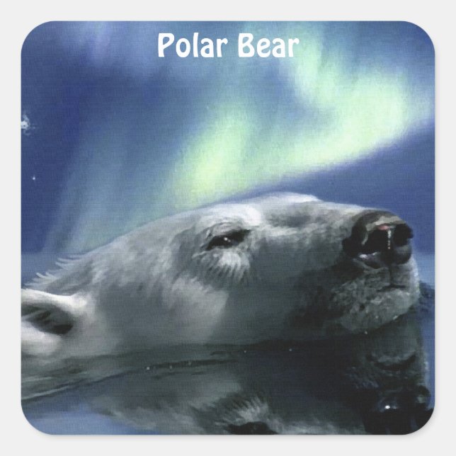 Pegatina Cuadrada Hermoso diseño de vida silvestre para los amantes  (Anverso)