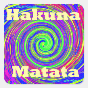 Pegatina Cuadrada Hermoso e impresionante vector de colorido