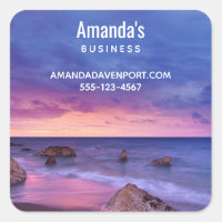 Hermoso Sunset Coastre Fotográfico Empresarial