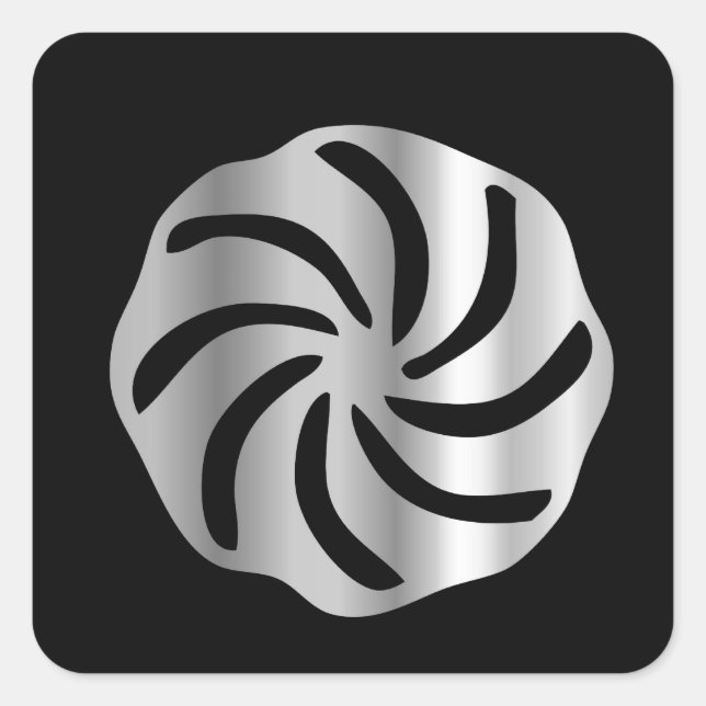 Pegatina Cuadrada Hetanismo armenio de Arevakhach - Símbolo religios (Anverso)