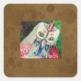 Pegatina Cuadrada Híbrido animal 3