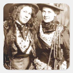 Pegatina Cuadrada HIgh Western Fashion