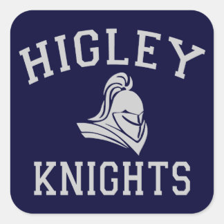 Pegatina Cuadrada Higley Knights