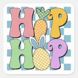 Pegatina Cuadrada HipHop retro