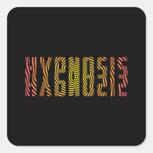 Pegatina Cuadrada Hipnosis Hipnotizador Hipnótico Mejor Regalo