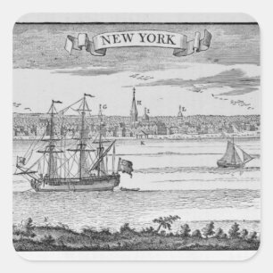 Pegatina Cuadrada Historia narrativa y crítica de America