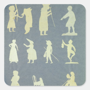 Pegatina Cuadrada Historias viejas