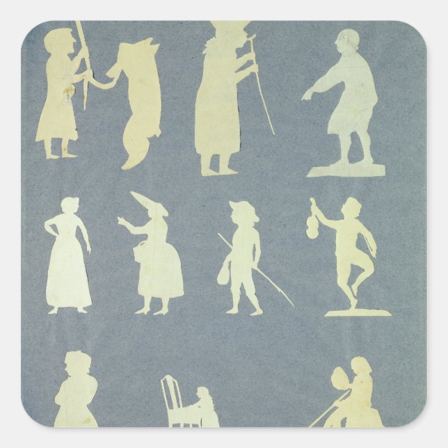 Pegatina Cuadrada Historias viejas (Anverso)