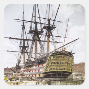 Pegatina Cuadrada HMS Victory