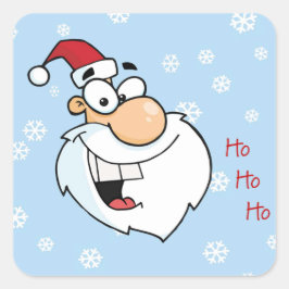 Pegatina Cuadrada Ho Ho Ho Santa
