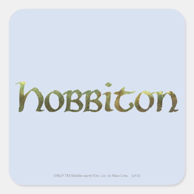 Pegatina Cuadrada HOBBITON™ Textured (Anverso)