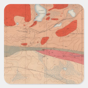 Pegatina Cuadrada Hoja de Geología Detallada XXIX