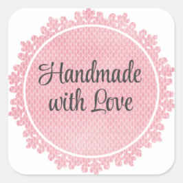 Pegatina Cuadrada Hoja de Stickers - Agradecimiento Chic Vintage Ros