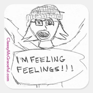 Pegatina Cuadrada Hoja de stickers "Feeling Feelings"