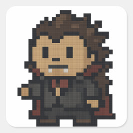 Pegatina Cuadrada hoja de vampiros de hedgehog