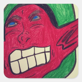 Pegatina Cuadrada Hojas de Pegatinas de elfo afroamericanos
