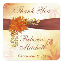 Hojas otoñales Boda Gracias