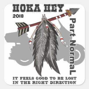 Pegatina Cuadrada ¡Hoka Hey Apoyo!
