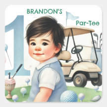 Hole in One Golf Boy 1 cumpleaños de Par-tee