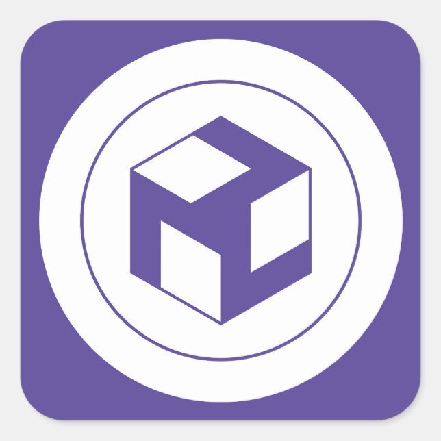 Pegatina Cuadrada Hombre Antahkarana - Yang Antahkarana (Anverso)