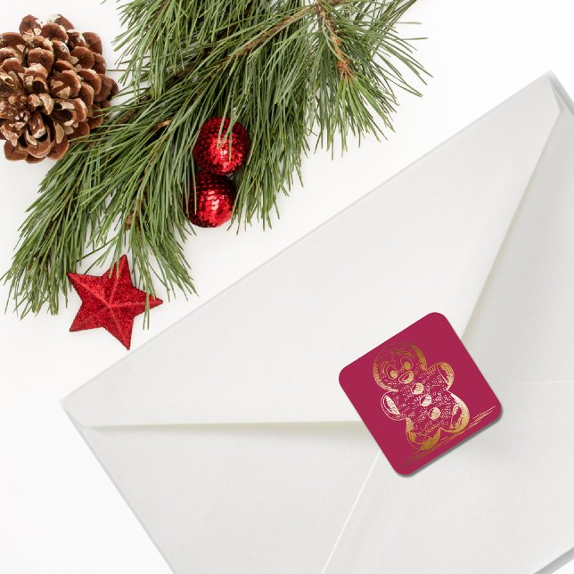 Pegatina Cuadrada Hombre Caluroso de Copper Gingerbread (Subido por el creador)