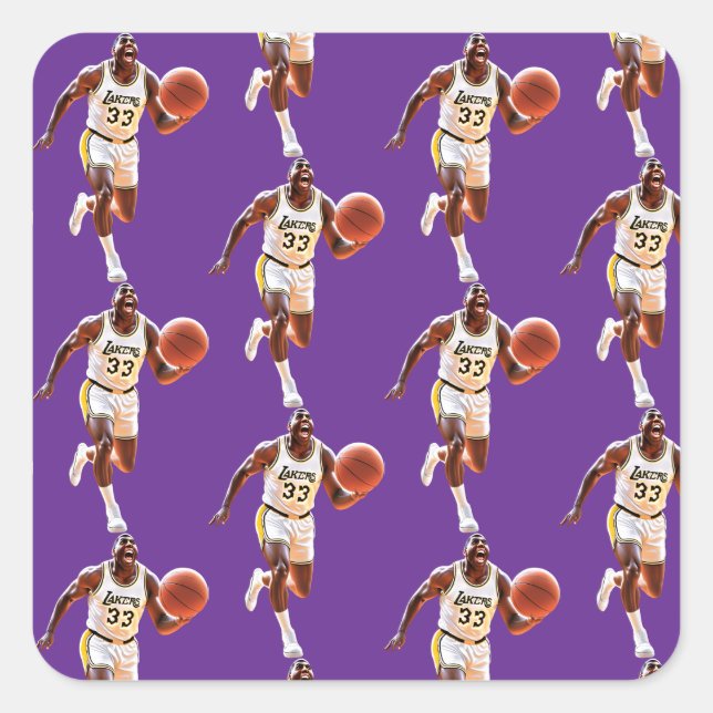 Pegatina Cuadrada Hombre mágico 33 (Anverso)