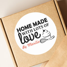 Pegatina Cuadrada Homemade Cupcakes Classic Round Sticker