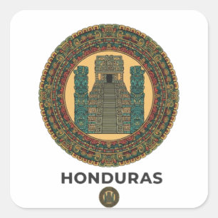 PEGATINA CUADRADA HONDURAS