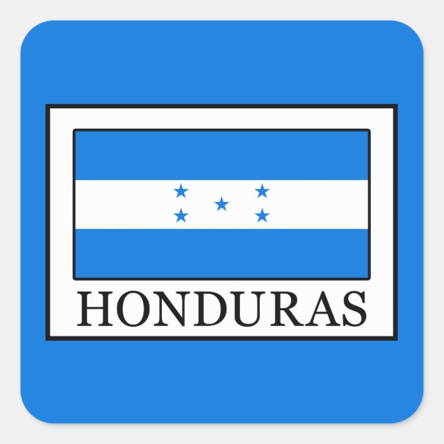 Pegatina Cuadrada Honduras (Anverso)