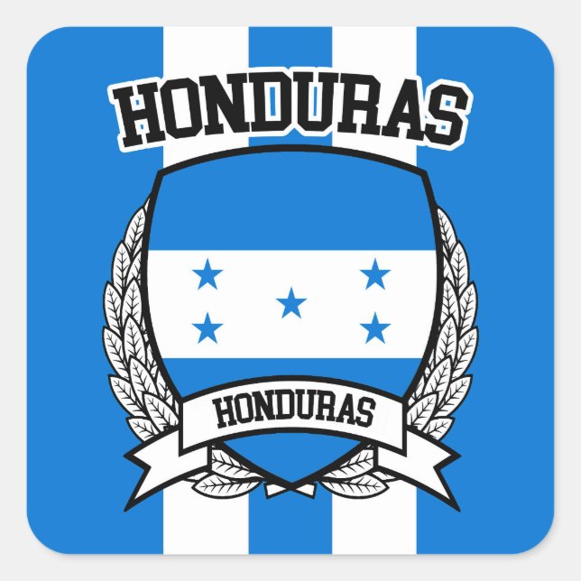 Pegatina Cuadrada Honduras (Anverso)