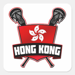 Pegatina Cuadrada Hong Kong LaCrosse