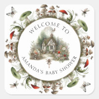 Hongos Fairy Floral Bienvenida Bebé Chica Ducha