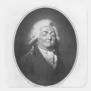 Pegatina Cuadrada Honore Gabriel Riqueti, Comte de Mirabeau
